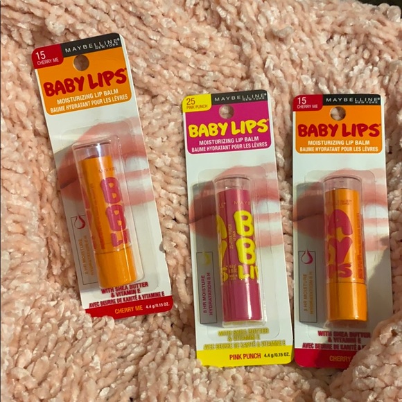 Maybelline Other - Baby lips moisturizing lip balm lot